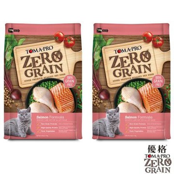 TOMA-PRO 優格 天然零穀食譜 全齡貓 敏感配方(鮭魚)2.5磅X2包