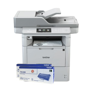 brother mfc-l6900dw 商用黑白雷射旗艦印表機 搭二支tn-3448原廠碳粉匣