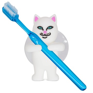 RIPNDIP LORD NERMAL TOOTHBRUSH HOLDER 吸盤 牙刷架 中指貓 台灣總代理-ALL