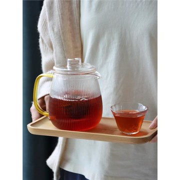 可電陶爐燒水煮茶壺高硼硅玻璃耐高溫帶蓋企鵝水壺泡茶帶濾網家用