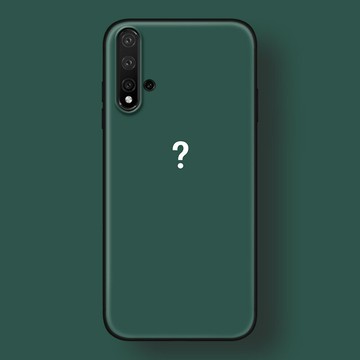 適用華為nova876se/2s/3/4e/5i/5z/7pro手機殼簡約問號個性綠全包