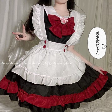 °• 𝘔𝘖𝘔𝘖𝘕𝘈 •°🫧現貨🫰 黑貓殿下 S-5XL 抖音 有大尺碼 主播 女僕 女傭服 COSPLAY 連衣裙004