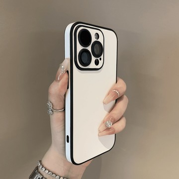 牛仔面料質感手機殼用於iPhone16 i15 i14 i13 i12 i11 簡約素皮自帶鏡頭膜