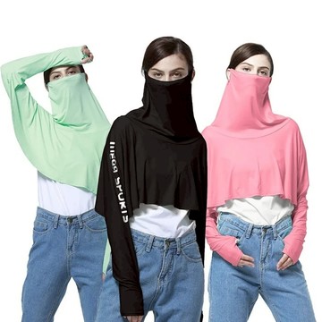 【海夫健康生活館】MEGA COOUV COOL&SOFT 耳掛式 防曬涼感斗篷 UPF+50(UV-F412)