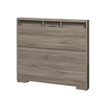 【顛覆設計】如雅插座收納床頭片(單大3.5尺)古橡色