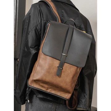 2025新款復古雙肩包 韓版男包旅行背包學生書包電腦包潮流背包大