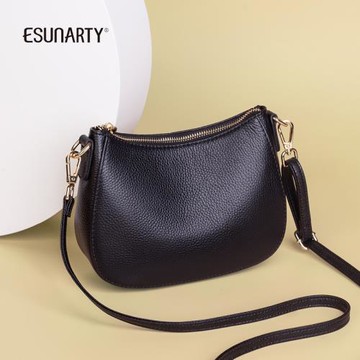 (免運)ESUNARTY真皮包包女斜挎包2026新款腋下包女士單肩迷你小挎包秋天
