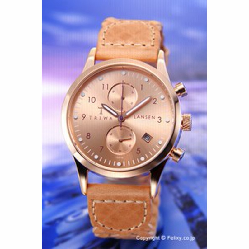 トリワ 腕時計 メンズ ローズ ランセン クロノ タンブレードレザー Lcst104 通販 Lineポイント最大1 0 Get Lineショッピング