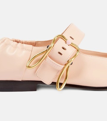 Bottega Veneta Astaire leather Mary Jane flats