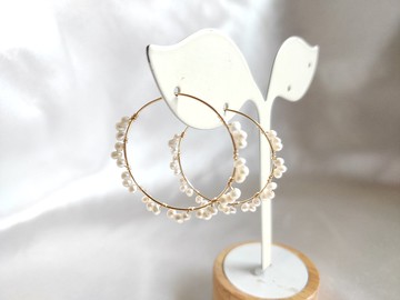 14kgf美國注金 天然珍珠耳環 | 手作客製 手鍊 項鍊 耳飾 飾品