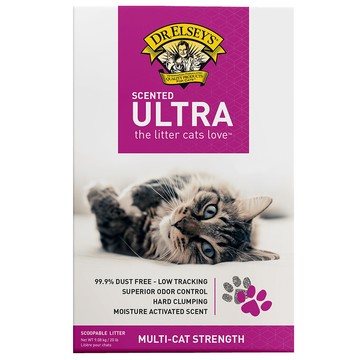 DR.ELSEYS 貓砂 紫薰桃 ULTRA異味剋星  20lb  1盒  花草清香