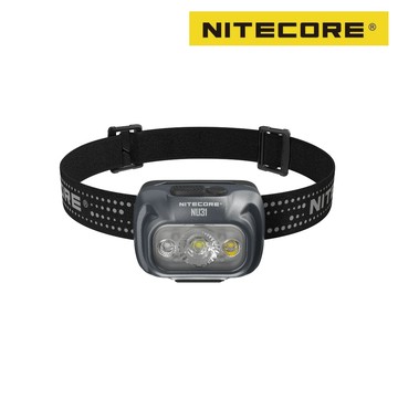 Nitecore 登山充電頭燈【黑灰／460流明】NU31