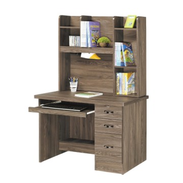 MUNA家居 905型灰橡3.5尺電腦桌(全組) 104X55X166cm