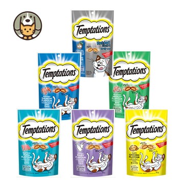 【快速出貨】喵愛餡Temptations  貓餡餅 夾心酥餅貓零食  貓夾心喵愛餡 貓餅乾化毛 六種