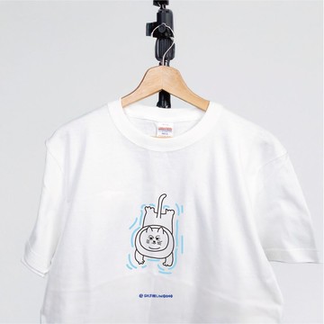 游泳貓 T-shirt | SWIMCAT | 手繪插畫 | 絹印 | A044