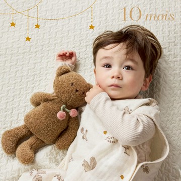 【10mois】櫻桃嘟嘟玩偶 小熊
