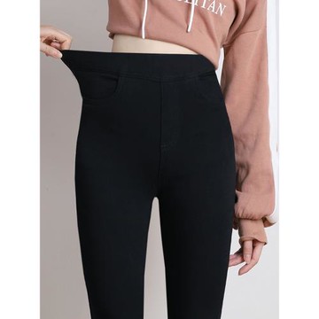 打底褲女外穿2025春秋款高腰彈力松緊腰魔術褲顯瘦修身小腳鉛筆褲