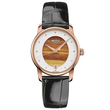 MIDO 美度 永恆系列 Wild Stone 彩石機械女錶-虎眼石 M0352073647100