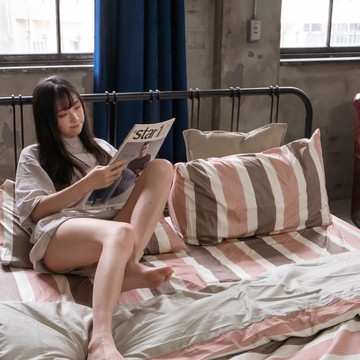 奈良小路 D2雙人床包雙人薄被套四件組 100%精梳棉 台灣製