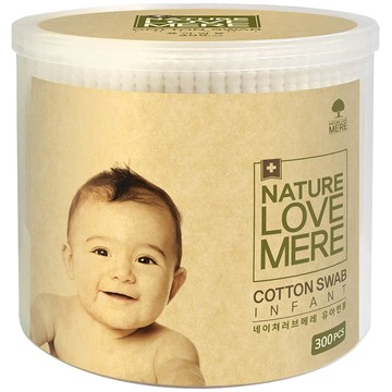 NATURE LOVE MERE 幼兒棉花棒 外用  300入  1盒
