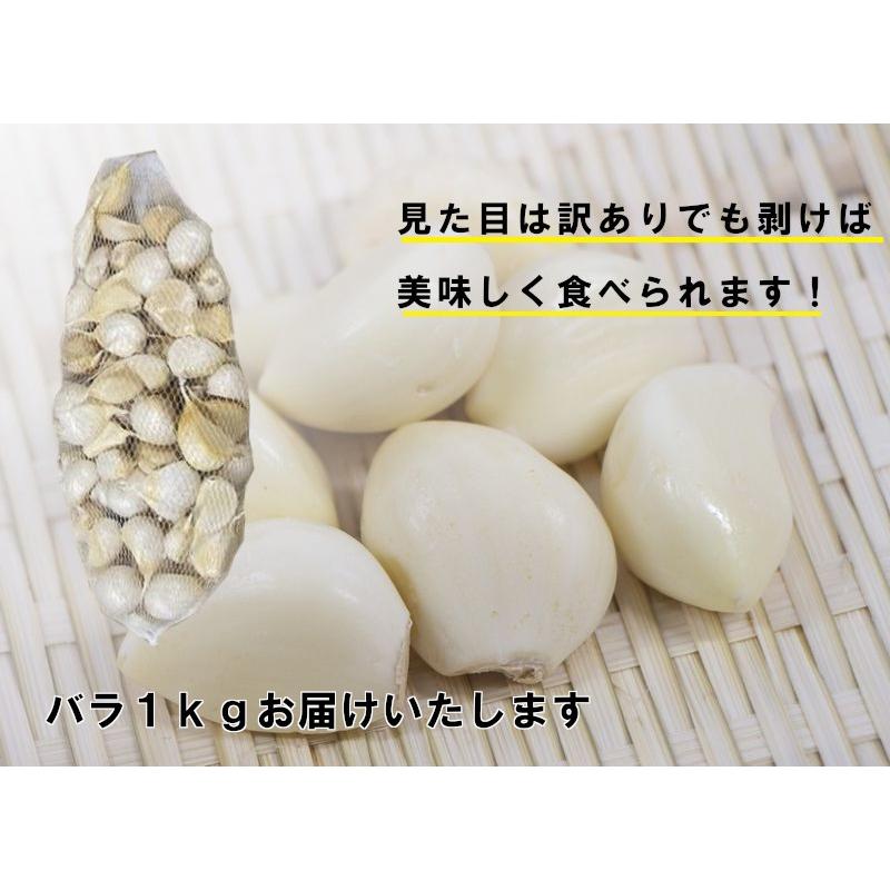 青森県産にんにく　訳あり　バラ　1Kｇ　送料無料