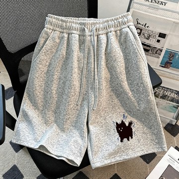 【林木木】運動短褲 美式短褲 鬆緊短褲 純棉短褲 抽繩短褲 夏天短褲 寬鬆短褲 ins風短褲 女生短褲 休閒短褲