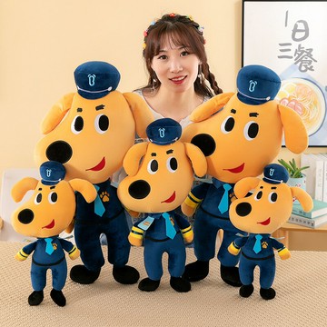 拉布拉多毛絨公仔警長狗狗玩偶布娃娃床上抱枕送男女生日禮物