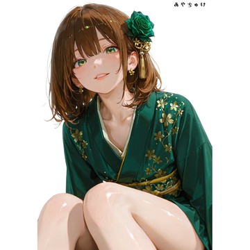 【12月新品】07-109-0030 人物貼紙 性感和服女孩