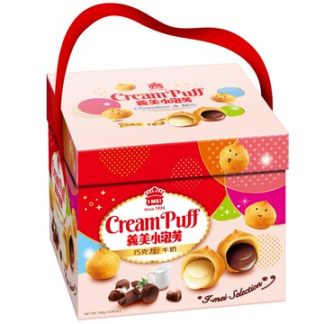 [家速配]【限量】義美小泡芙禮盒-吉慶款(無提袋)