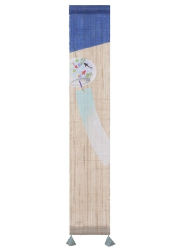 牆面裝飾藝品 京都手繪豆亞麻吊飾-硝子風鈴(TM-651)