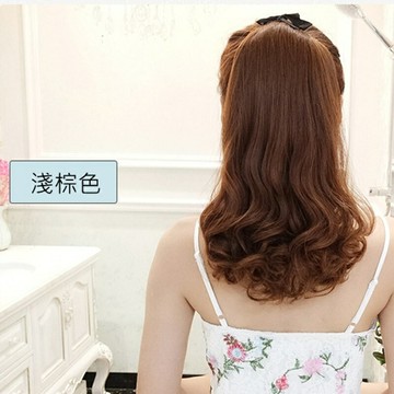 現貨+預購 假馬尾透氣假髮片輕量假髮免打理隱形增髮量假髮接髮-綁帶梨花短馬尾4款4色74he33【獨家進口】【米蘭精品】