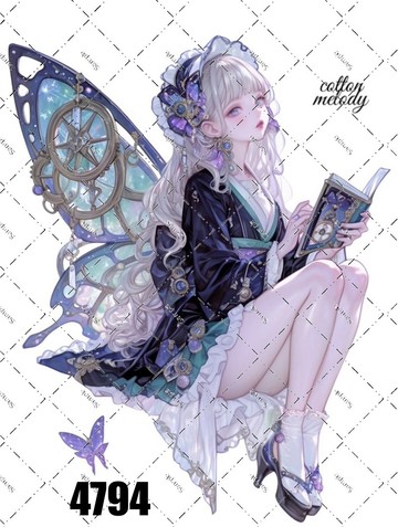 original sticker no.4794 人物貼紙 原創貼紙 原創人物貼紙 裝飾貼紙 cotton melody