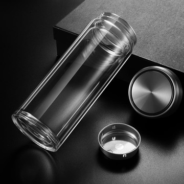 玻璃杯雙層運動專用水杯新款大容量可裝熱水加厚家用保溫便攜定制