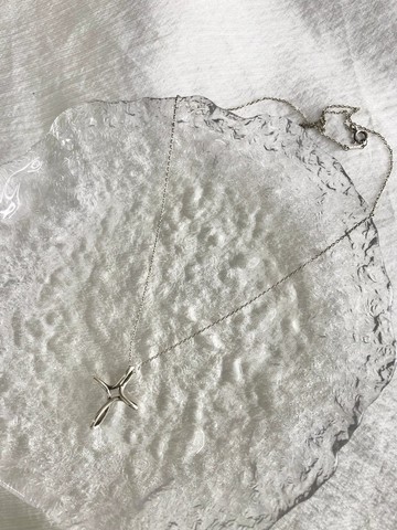 【日本直送 名牌中古包】Tiffany & Co. 蒂芙尼 項鍊 銀色 十字架 925 vintage 古董 p2ghh7