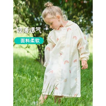 新款日本兒童雨衣女童男孩3歲幼兒園寶寶小學生一年級上學專用薄