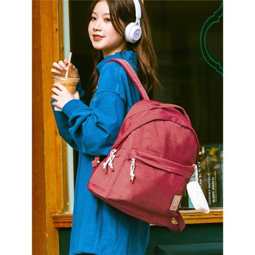 CANVAS REPUBLIC帆布共和國聯名款雙肩包女書包歪歪包通勤電腦包