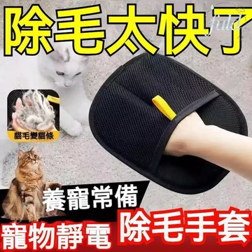 隔日到貨🔥最新一代靜電梳毛 除毛雙面手套 寵物靜電除毛刷 粘毛神器 毛髮護理 去浮毛可水洗手套 貓除毛器梳毛手套