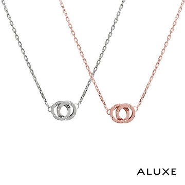 ALUXE 亞立詩 18K金 K金項鍊 攜手相依 NN0865