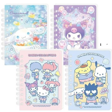 小禮堂 Sanrio 三麗鷗 100k線圈筆記本 大耳狗 酷洛米