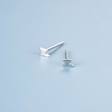 耳釘女純銀 999純銀防過敏耳環年新款潮養耳洞精致小巧耳飾品