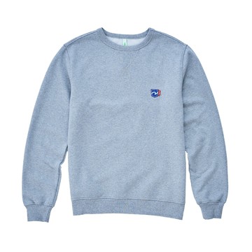 5th STREET｜男裝｜小5繡花口袋厚長袖T恤｜灰色