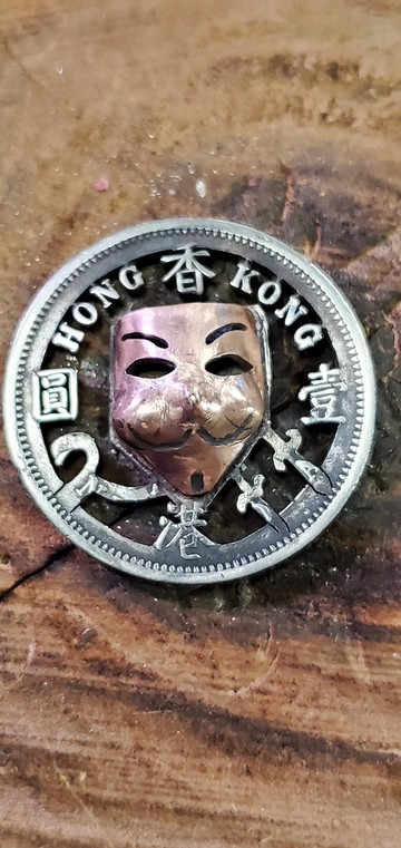 硬幣改造吊墜 (V煞)