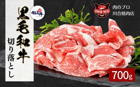  黒毛和牛 切り落とし 700g 350g × 2パック パック 冷凍保存 肉 牛肉 焼肉 お弁当 おかず 旨味 ぎゅう ギュウ 350G 700G 人気 ランキング おすすめ グルメ ギフト 故郷 ふるさと 納税 福島 ふくしま 田村 田村市 たむら 川合精肉店