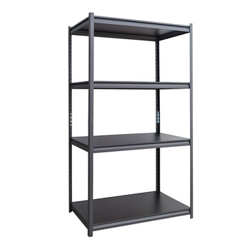 【dayneeds】90x45x180公分四層消光黑角鋼架(倉儲架/收納層架)