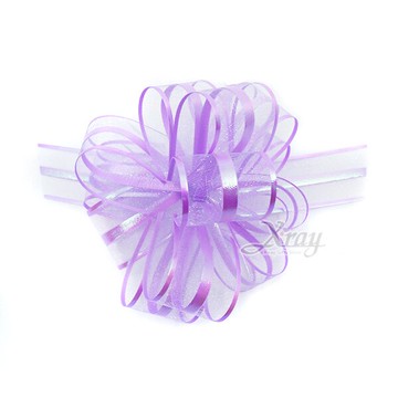 手拉花緞帶-小(淺紫)，織帶/緞帶花/D I Y手工藝/包裝材料/花藝材料/婚禮佈置/會場佈置，X射線【Y990003】