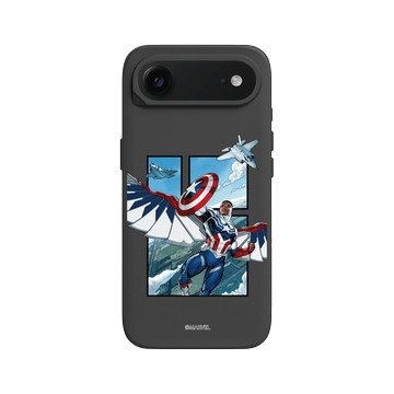 iPhone Air SolidX 黑 - 迪士尼-漫威 Marvel - 漫威系列 - 美國隊長 – 盾牌圖案