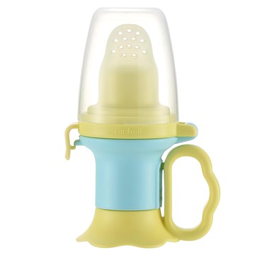 Richell 利其爾 食物咬咬樂輔助器 S 寶寶自主進食 磨牙 補充營養 訓練抓握能力  藍  1個