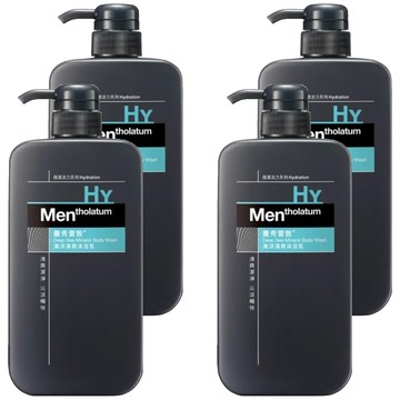 MENTHOLATUM 曼秀雷敦 男士海洋清爽沐浴乳 650ml 有效控油 清潔身體  4件