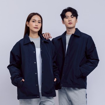 KINGO男女款｜深藍鋪棉教練外套 521506-69