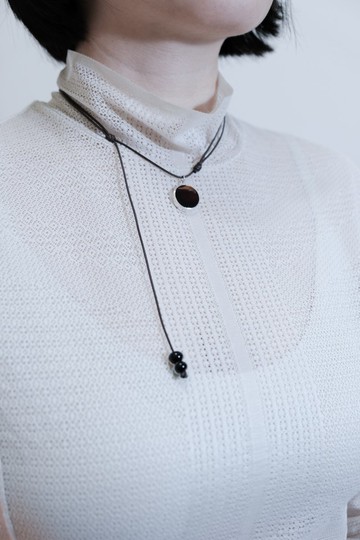 【石景頸鏈】透明天然石可調頸鍊